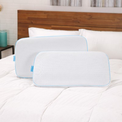 Standard White Gel Memory Foam Cooling Pillow