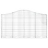 vidaXL Gabion Basket Silver Galvanized Iron 78.7 x 11.8 x 39.4 in - 3 of 4