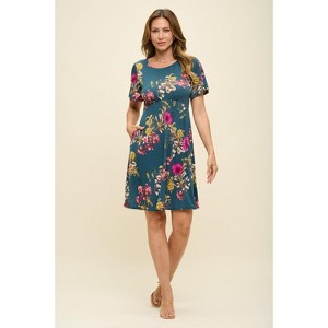 WEST K Women's Elli Short Flutter Sleeve High-Waist Mini Dress - 1 of 4