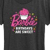 Women's - Barbie - Birthdays Are Sweet Short Sleeve Graphic T-Shirt - 2 of 4