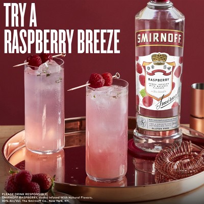 Smirnoff Raspberry Flavored Vodka - 1.75L Plastic Bottle