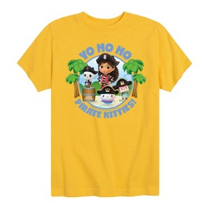 Boys' - Gabby's Dollhouse - Yo Ho Ho Pirate Kitties Short Sleeve Graphic T-Shirt - 1 of 4