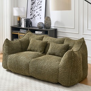 Comfy Bean Bag Chair Accent Chair for Gaming Reading, Lazy Oversized Sofa Lounge Chair,  Adult Bean Bag Couch - ModernLuxe - 1 of 4