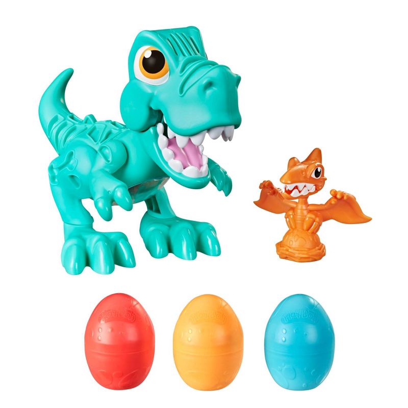 Play-Doh Dino Crew Crunchin&#39; T-Rex Toy with Eggs Great Easter Basket Stuffers, 3 of 13