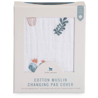 Prickle Pots White Cotton Muslin Changing Pad Cover