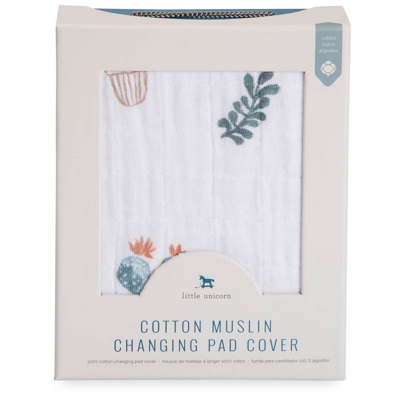 Little Unicorn Cotton Muslin Changing Pad Cover, 2 of 10