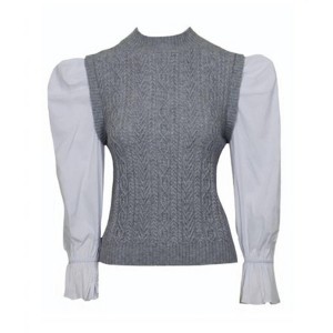 Women's Clare Bubble Sleeve Top - LUCY PARIS - 1 of 2