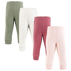 Hudson Baby Girls Cotton Pants and Leggings, Pink Sage - 1 of 4