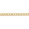 Black Bow Jewelry 5.25mm, 14k Yellow Gold, Hollow Curb Link Chain Bracelet - 2 of 4