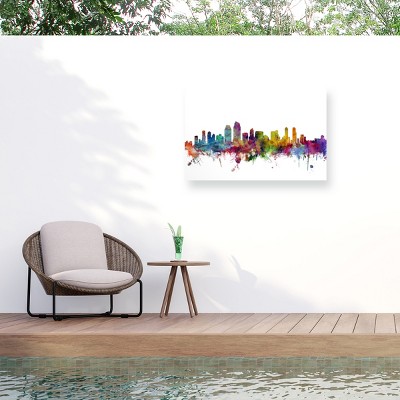 Michael Tompsett San Diego California Skyline Outdoor Canvas Art