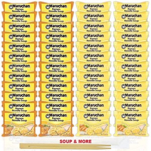 Maruchan Ramen Instant Noodle Soup - 2 Flavors - 24 Packs Roast Chicken & 24 Packs Creamy Chicken - 1 of 1