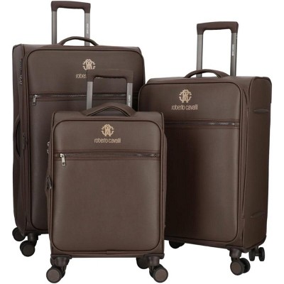ROBERTO CAVALLI Luxury 3 Piece Luggage Set, Expandable Hard Shell Suitcases with 8 Spinner Wheels, TSA Lock Large Suitcase Set for Men and Woman