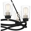 Quoizel Lighting Overlook 6 - Light Chandelier in  Earth Black - 4 of 4