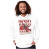 Ugly Christmas Pattern NASA Santa Hoodie Sweatshirt Women Men Brisco Brands - 4 of 4