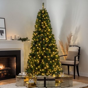 Resenkos 7ft 1100 Branches PVC Material DIY 200 Lights Warm Color 8 Modes Christmas Tree - 1 of 4