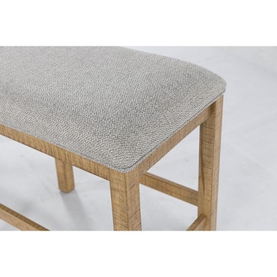 Havonplane 72" Light Brown Pine Counter Height Dining Bench