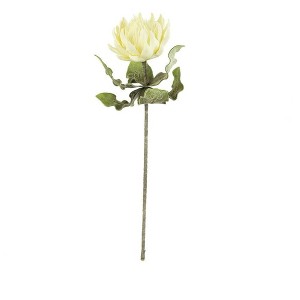 White Bloom Flower Stems 26.5"H – Flexible EVA Foam & Wire Floral Arrangement (Set of 6) By Kalalou - 1 of 3