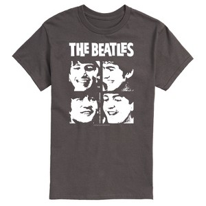 Men's - The Beatles - Group Member Faces Short Sleeve Graphic T-Shirt - 1 of 4