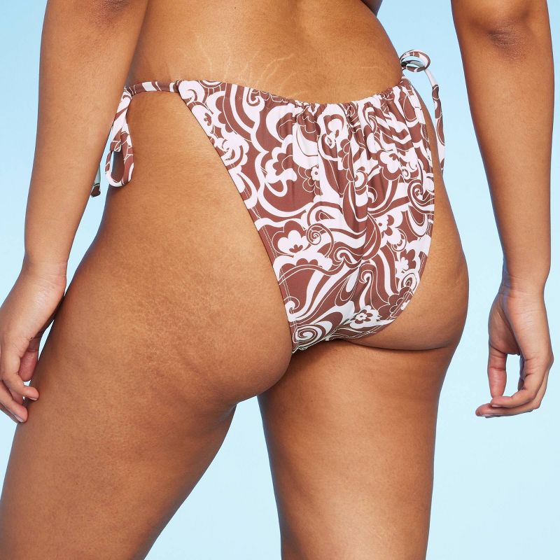 Women's Side-Tie Adjustable Extra High Leg Bikini Bottom - Wild Fable™, 6 of 11