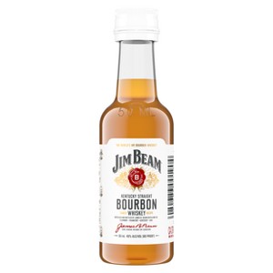 Jim Beam White Label Bourbon Whiskey - 50ml Plastic Bottle - 1 of 4