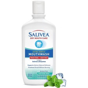 Salivea Extra Gentle Mouthwash Soothing Mint, 16 Oz - 1 of 4