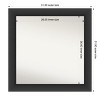 Amanti Art Sloped Non-Beveled Framed Bathroom Vanity Wall Mirror - 3 of 4