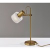 Adesso Rhodes Desk Lamp Antique Brass: 23" Height, Glass Shade, ETL Listed, No Assembly Required - 2 of 4