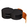 Sapphtopaz Modern Nesting Coffee Table Round End Table Set with Extendable Sliding Tabletop for Living Room, Bedroom, Office - 3 of 4