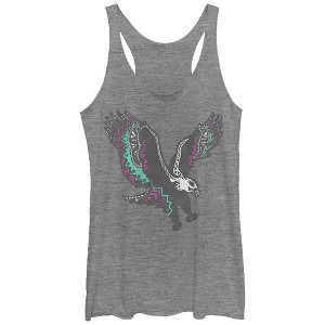 Women's Lost Gods  Print Eagle Racerback Tank Top - 1 of 3