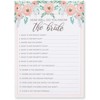 5-Set Bridal Shower Game Cards, Watercolor Floral Wedding Party Activity Supplies Including Bingo, He Said She Said, Marriage Advice, Up to 50 Guests - image 3 of 4