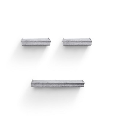 DSVIMOY Planter Stands and Holders Planter Stands Shelf with Invisible Brackets for Home Storage, Gray, 27"*7"*4"