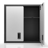 Garage Wall Mounted Storage Cabinet with Two Doors and One Shelf, Lockable Metal Wall Cabinet, Hanging Tool Cabinet for Garage Utility Room - 2 of 4
