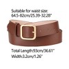 Allegra K Women Pin Buckle Belt Soft Wide Waist Belt Casual Dresses Jeans Pants 1 Pc - 3 of 4