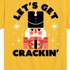 Boys' - Instant Message - Lets Get Crackin Nut Cracker Christmas Short Sleeve Graphic T-Shirt - 2 of 4