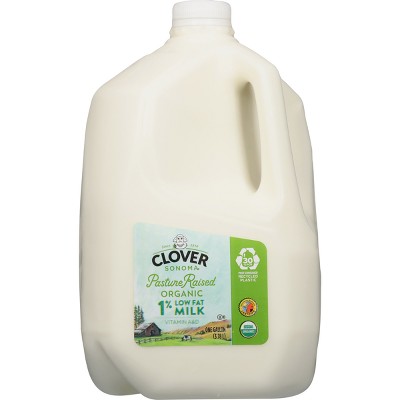 Clover Sonoma Fresh Organic Pastured Raised 1% Milk - 1gal
