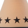 Park Designs Black Star Embroidered Shade - 12" - 3 of 4