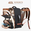 40L TSA Carry On Travel Backpack for Women & Men, Fits 17 Inch Laptop, Waterproof with Detachable Crossbody Bag - 4 of 4