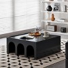 4-Tier Industrial Coffee Tables Organizer Shelves,Book Shelf & Coffee Table with Storage,Display Rack for Living Room Entryway-Baofuwish - 3 of 4
