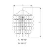 Vaxcel Elsa 1 - Light Pendant in  Satin Nickel - 3 of 4