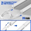 Attop 6 Pack LED T5 Integrated Single Fixture, 4FT, 2200lm, 6500K Super Bright White, 20W Utility LED Shop Light - 3 of 4