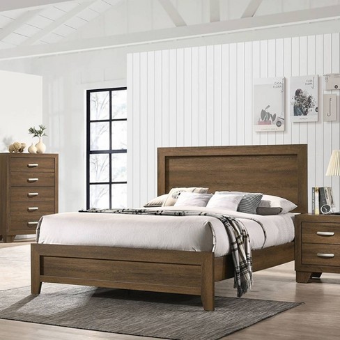 Acme Furniture King Miquell Bed Oak Finish - image 1 of 4