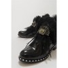Polina Black Patent Fur Boots (Women) | Prologue Shoes - 4 of 4