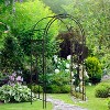 Evergreen Plow & Hearth Tree of Life Garden Arbor 7 Feet | Slim Metal Arch with Iron Trellis for Climbing Plants | Wedding Arbor | Outdoor Patio - 4 of 4