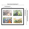 PosterPalooza | Black Finish Collage Frame - White Mat, 20 Frame Sizes to Choose From, UV Acrylic - 2 of 4