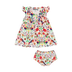 Mixed Up Clothing Baby Vestito Dress Set - Animal Arabesque - 1 of 4