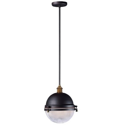 Maxim Lighting Portside 1 - Light Pendant in  Oil Rubbed Bronze/Antique Brass