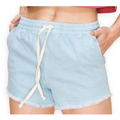 Women's Denim Drawstring Shorts - HYFVE