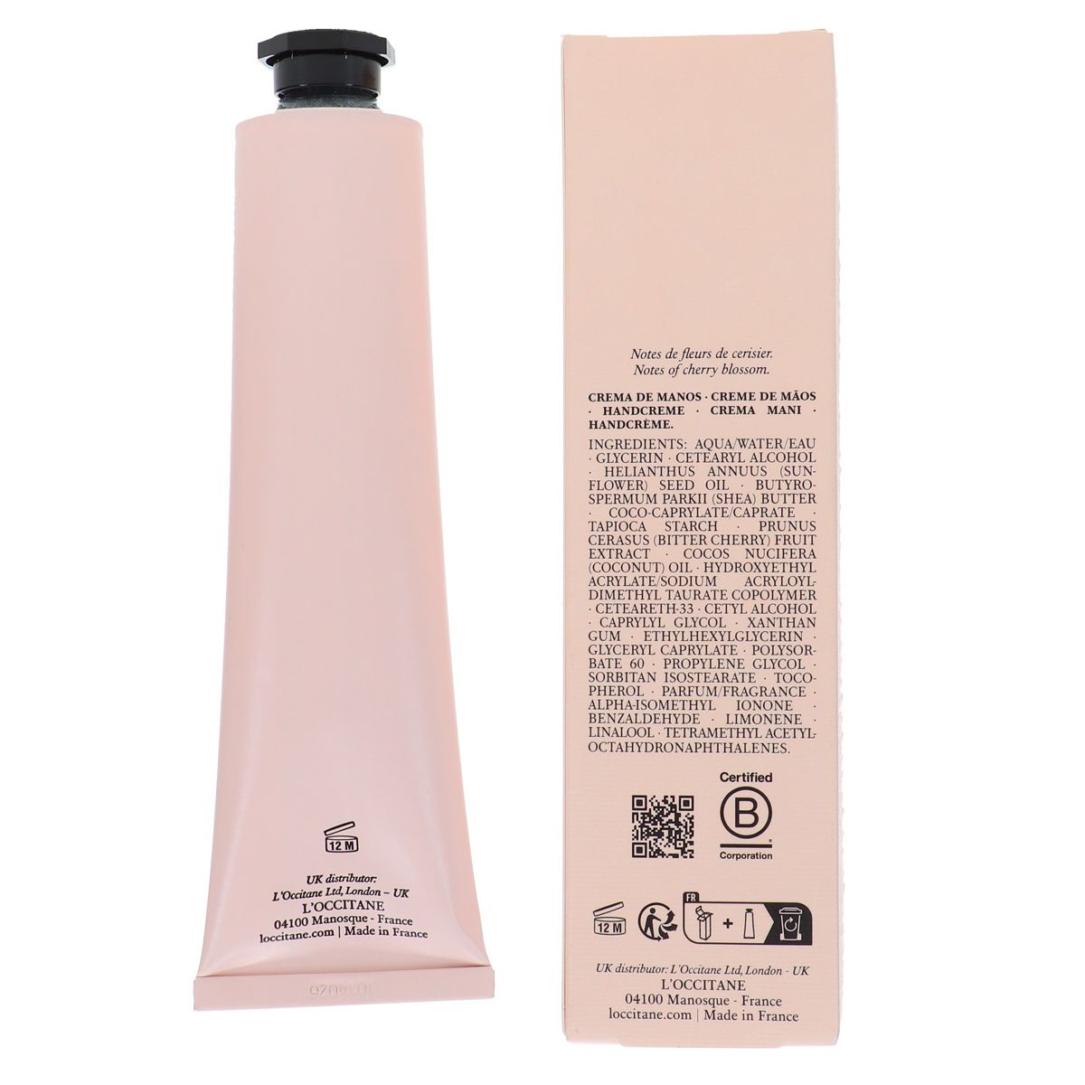 L'Occitane Fleurs De Cerisier Perfumed Hand Cream 2.6 oz - thumbnail 2