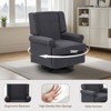 Swivel Glider Rocking Recliner, Nursery Glider Chair, Nursery Breastfeeding Maternity Chair for Living Room, Office, Bedroom - 4 of 4