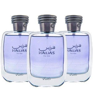 Rasasi Hawas For Him EDP Spray, 3.38 Fl Oz (100 ml) - Bundle of 3